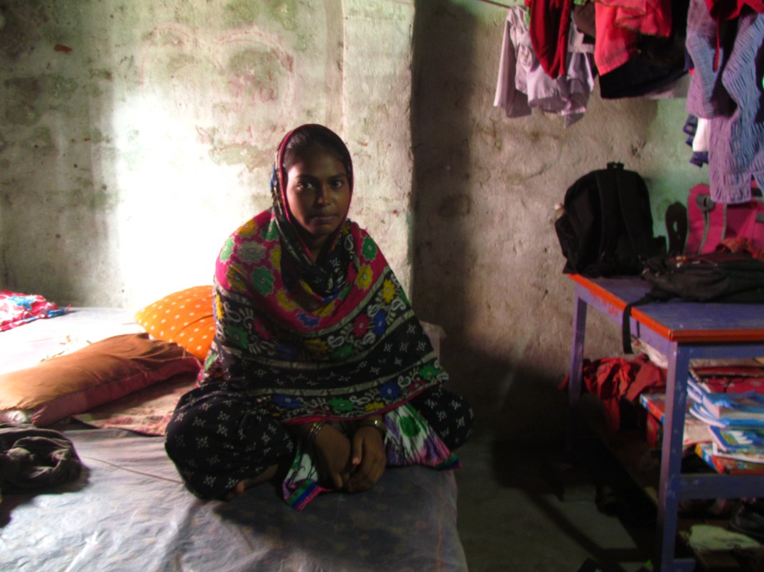 Image 1 - 17 year old Morjina at her home in West Bengal
